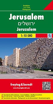 Jerusalem, Stadtplan 1:10.000