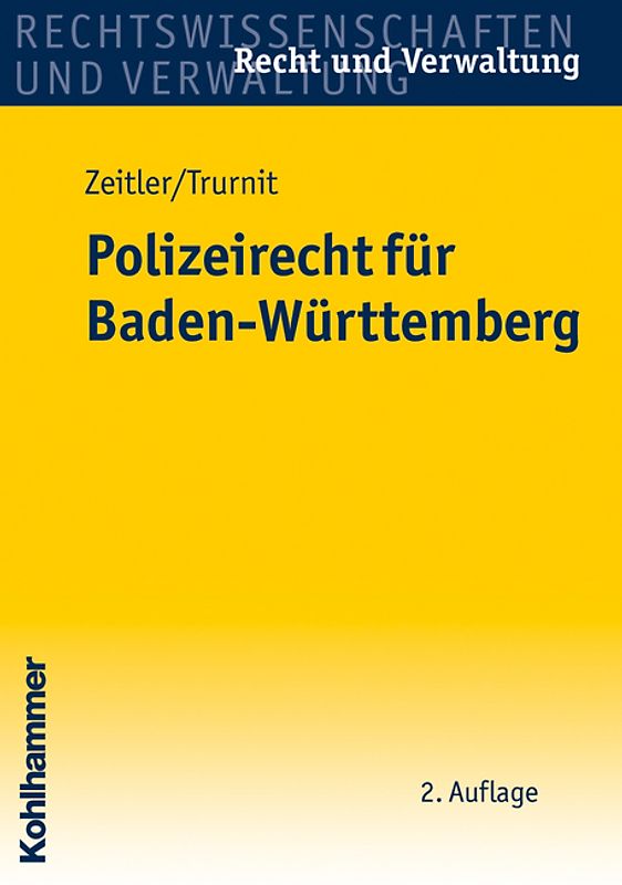 Polizeirecht für Baden-Württemberg