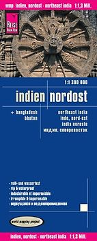 Reise Know-How Landkarte Indien, Nordost (1:1.300.000)