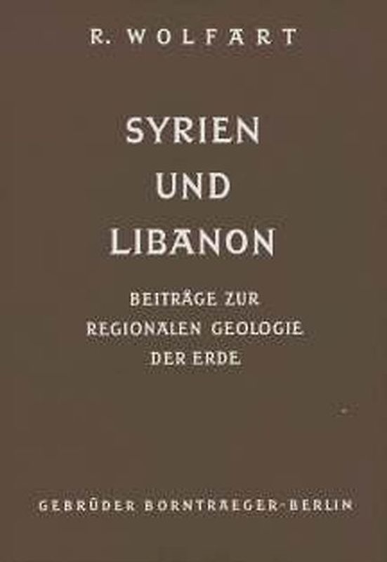 Geologie von Syrien und dem Libanon