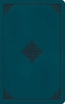 ESV Giant Print Personal Size Bible, Red Letter (Trutone, Deep Teal, Emblem Design)