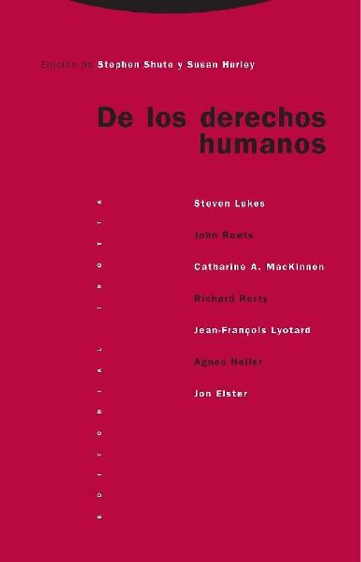 De los derechos humanos : las conferencias Oxford Amnesty de 1993