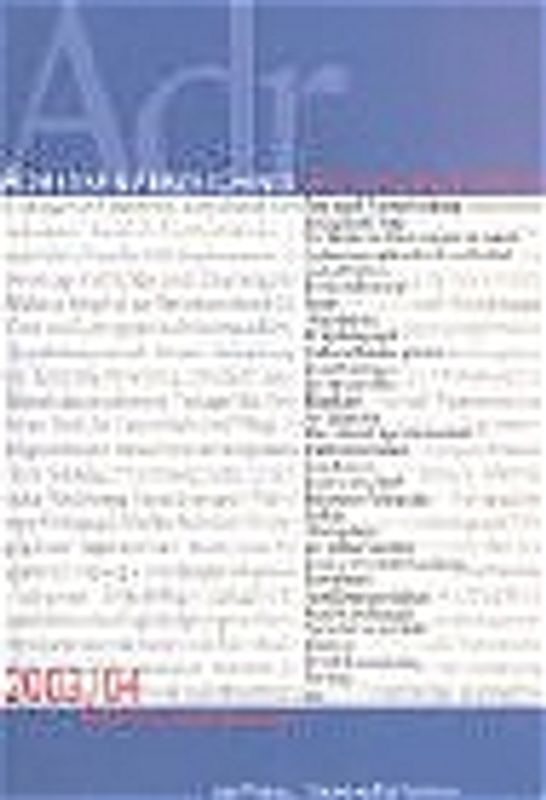 Adressverzeichnis Anthroposophie 2003/04