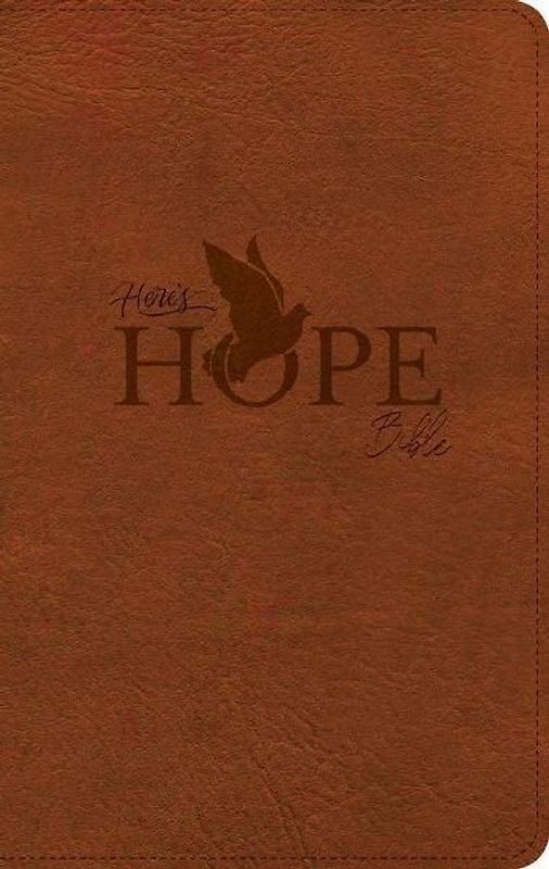 CSB Here's Hope Bible, Burnt Sienna Leathertouch