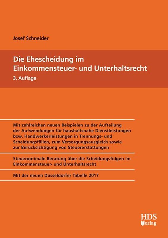 Die Ehescheidung im Einkommensteuer- und Unterhaltsrecht