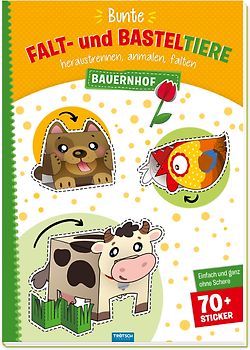 Trötsch Bastelbuch Bunte Falt- und Basteltiere - Bauernhof