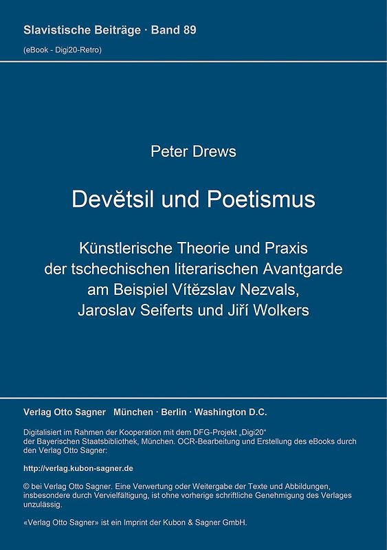 Devětsil und Poetismus