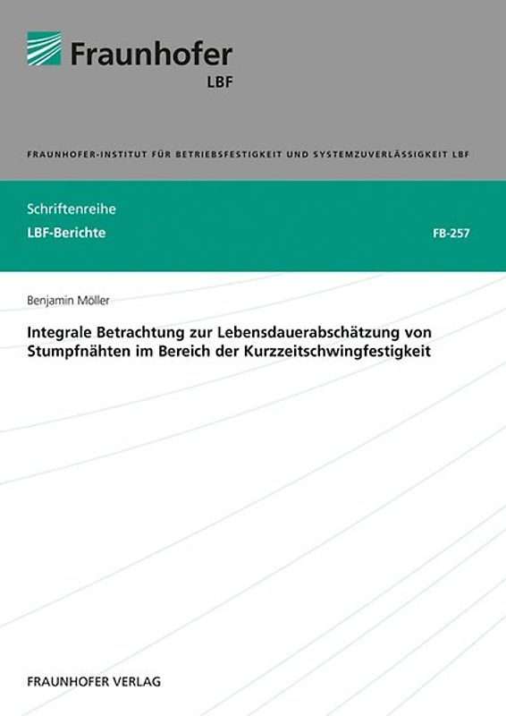 Integrale Betrachtung zur Lebensdauerabschätzung von Stumpfnähten im Bereich der Kurzzeitschwingfestigkeit