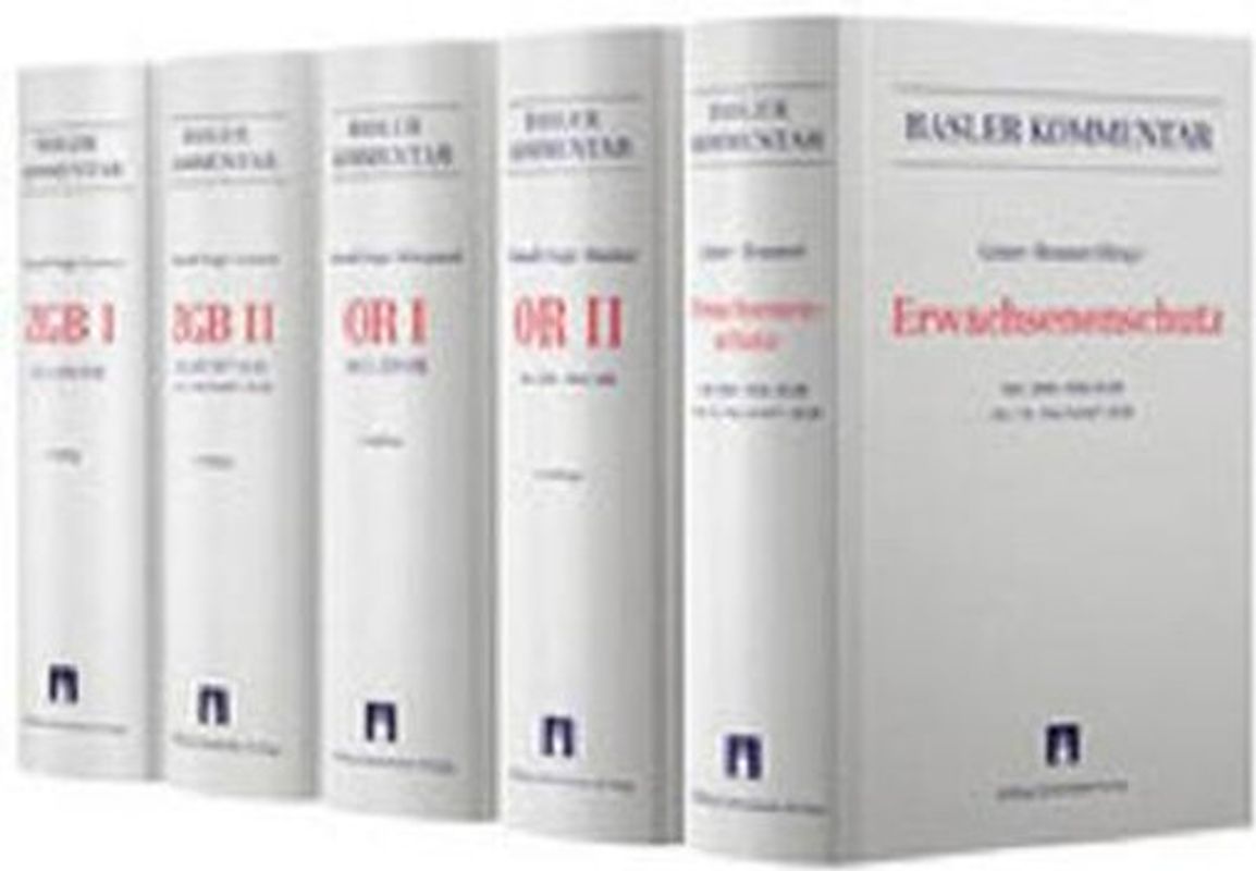 Basler Kommentar OR I + OR II + ZGB I + ZGB II + Aktualisierungsband Erwachsenenschutzrecht