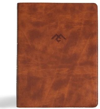CSB Men of Character Bible, Revised and Updated, Brown Leathertouch, Indexed