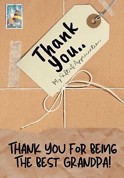 Thank You For Being The Best Grandpa!