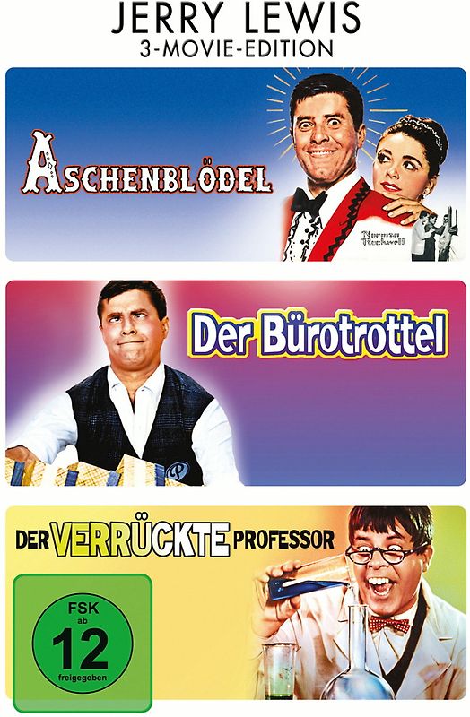 Aschenblödel / Der Bürotrottel / Der verrückte Professor [3 DVDs] DVD