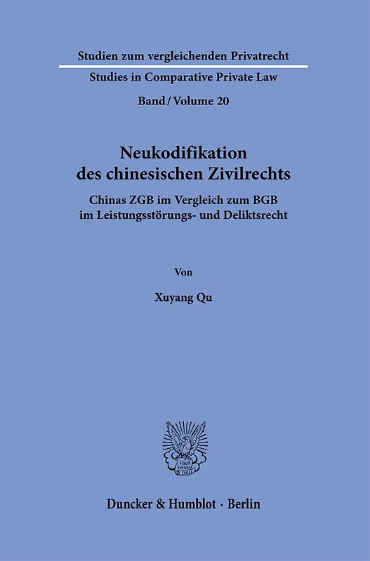 Neukodifikation des chinesischen Zivilrechts.