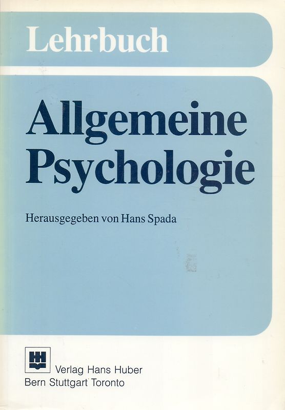 Lehrbuch Allgemeine Psychologie