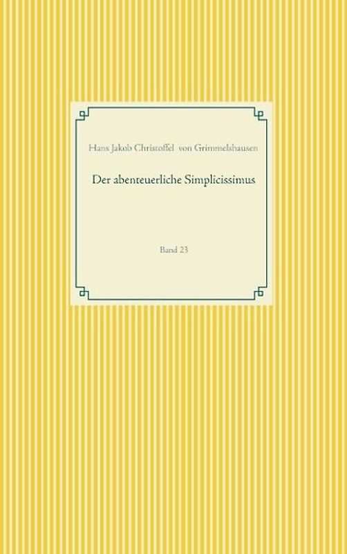 Der abenteuerliche Simplicissimus