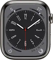 Apple Watch Series 8 41 mm Edelstahlgehäuse graphit [Wi-Fi + Cellular]