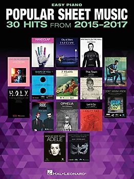 Popular Sheet Music 30 Hits From 2015-2017 -For Easy Piano- (Book)