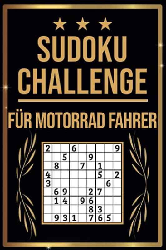 SUDOKU Challenge für Motorrad Fahrer: Sudoku Buch I 300 Rätsel inkl. Anleitungen & Lösungen I Leicht bis Schwer I A5 I Tolles Geschenk für Motorrad Fahrer