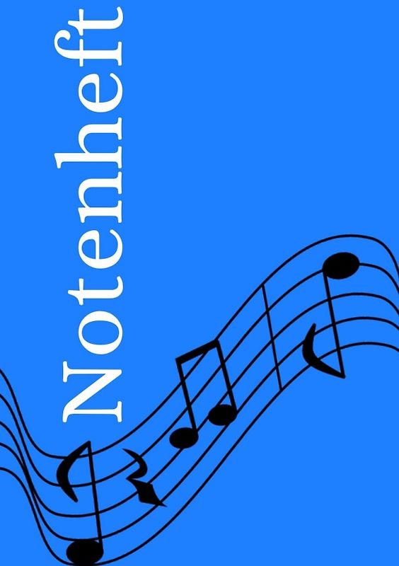 Notenheft: DIN A5 Notenlinienheft | 60 Seiten mit 12 Notenzeilen / Systeme pro Blatt | Papier 90g/m² | Musikheft mit Notenlinien