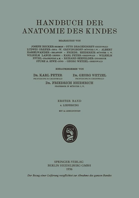 Handbuch der Anatomie des Kindes