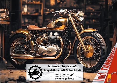 Motorrad Serviceheft Inspektionsheft Scheckheft inkl. Tankheft
