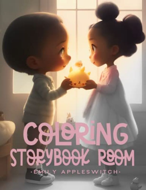 Coloring Storybook Room: A Grayscale Book of Cute Kids to Color