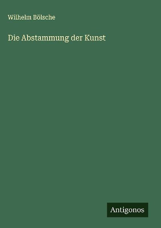 Die Abstammung der Kunst