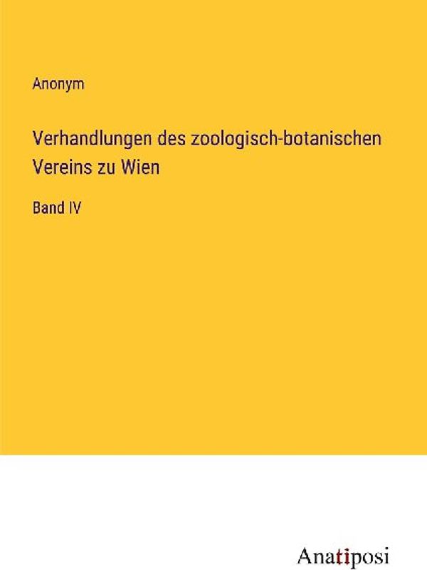 Verhandlungen des zoologisch-botanischen Vereins zu Wien