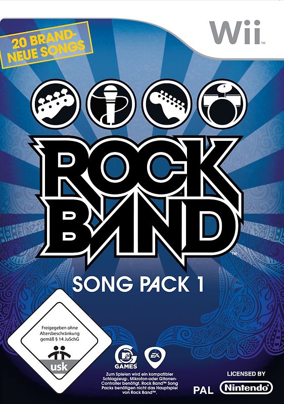 Rock Band Song Pack Vol.1 Nintendo Wii