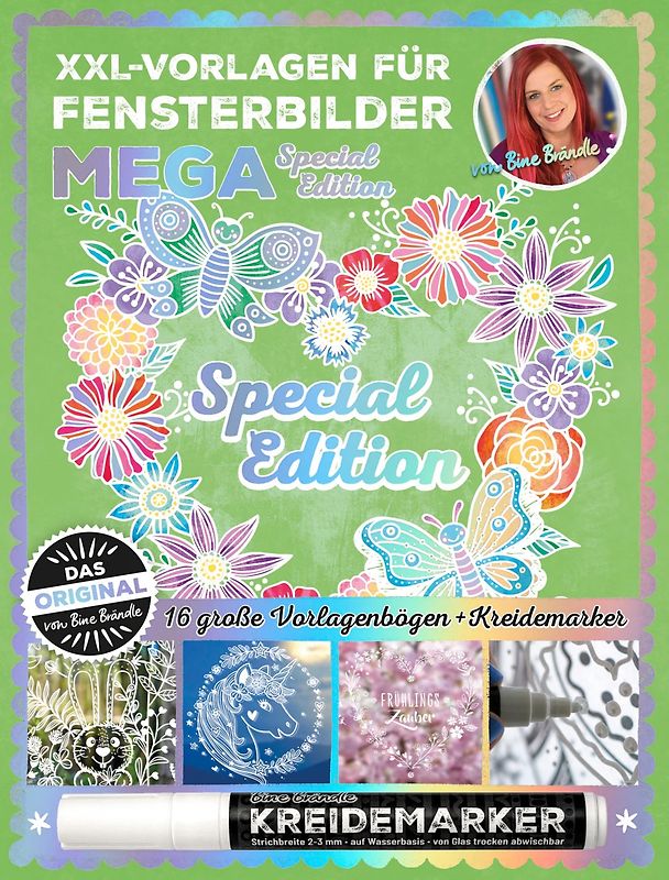 XXL Vorlagen für Fensterbilder, Mega Special Edition von Bine Brändle, Das Original