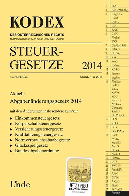 KODEX Steuergesetze 2014