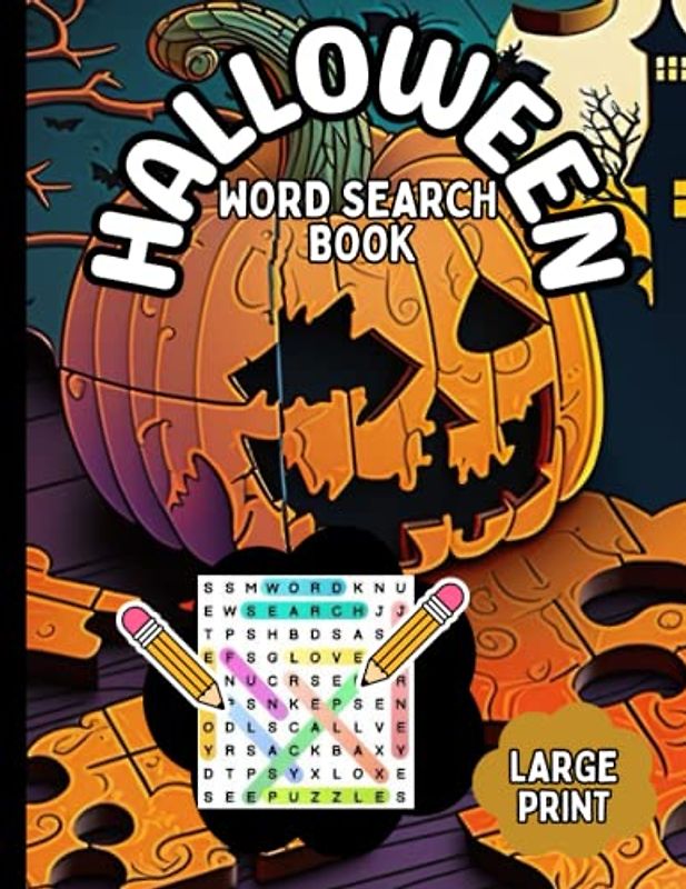 Halloween Word Search for Adults: Inspiration Halloween Word Puzzles for Adults