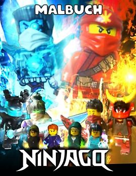 Ńinjago Malbuch: Premium-Illustrationsseiten zum Ausmalen mit einseitigen Malvorlagen Charaktere und ikonische Szenen für Kinder und Kleinkinder, um Kreativität zu entwickeln