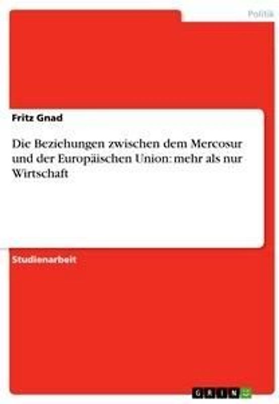 Die Beziehungen zwischen dem Mercosur und der Europäischen Union: mehr als nur Wirtschaft