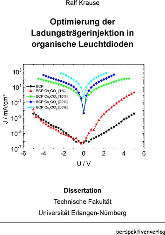 Optimierung der Ladungsträgerinjektion in organische Leuchtdioden