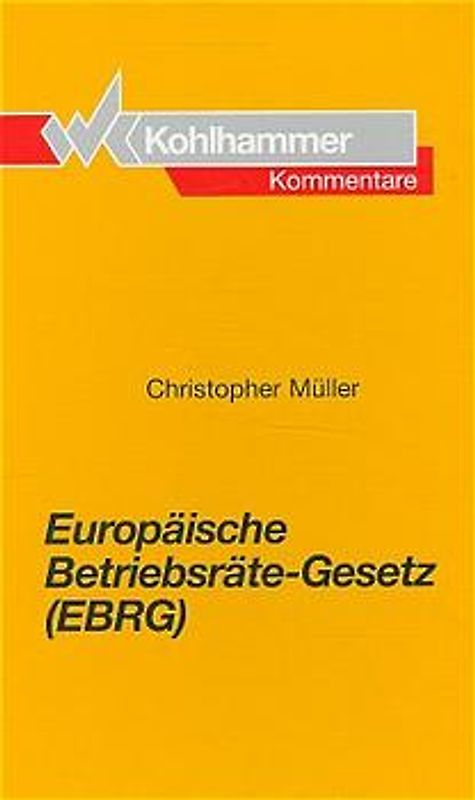 Europäische Betriebsräte-Gesetz (EBRG)