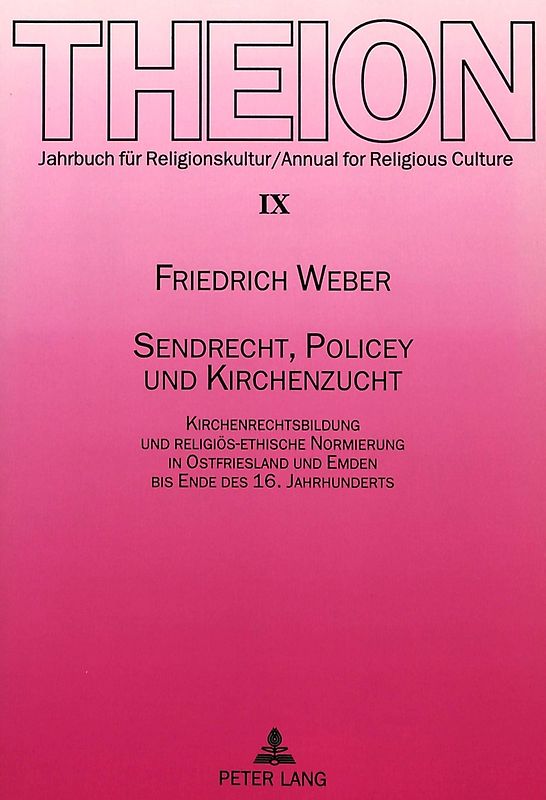 Sendrecht, Policey und Kirchenzucht