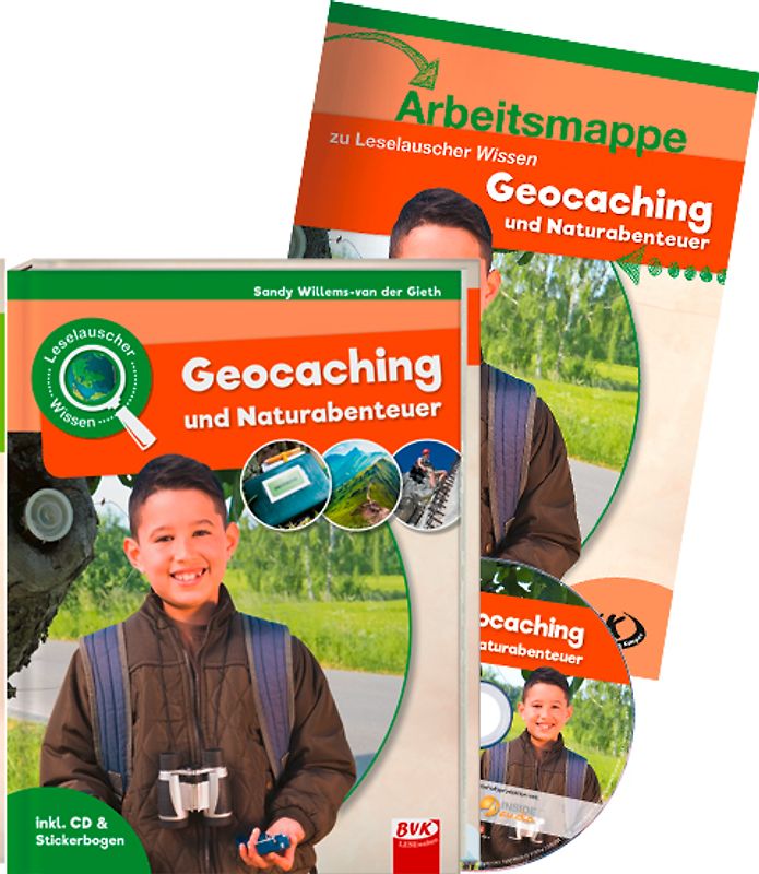 Set: Leselauscher Wissen: Geocaching und Naturabenteuer (inkl. CD)