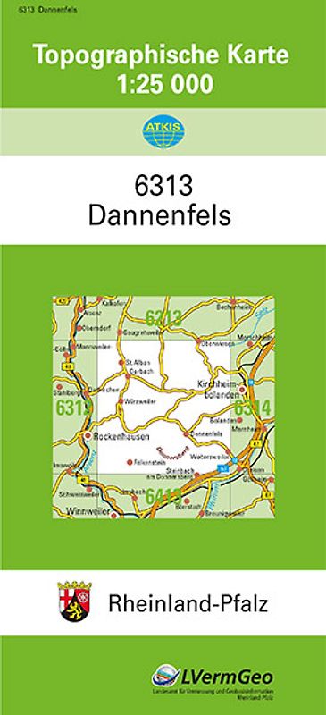 TK25 6313 Dannenfels