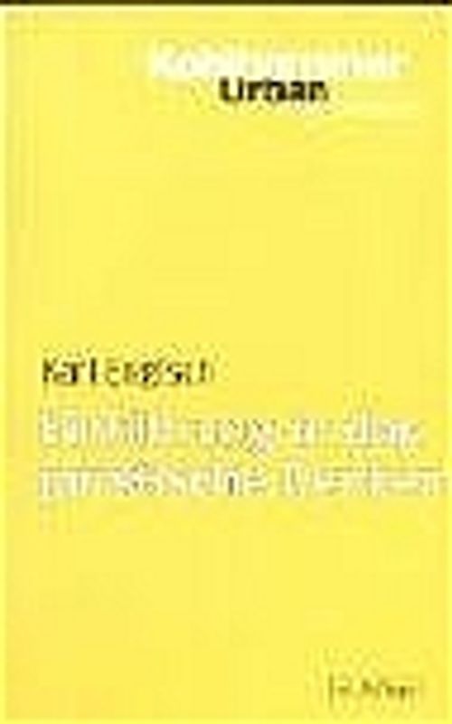 Einführung in das juristische Denken