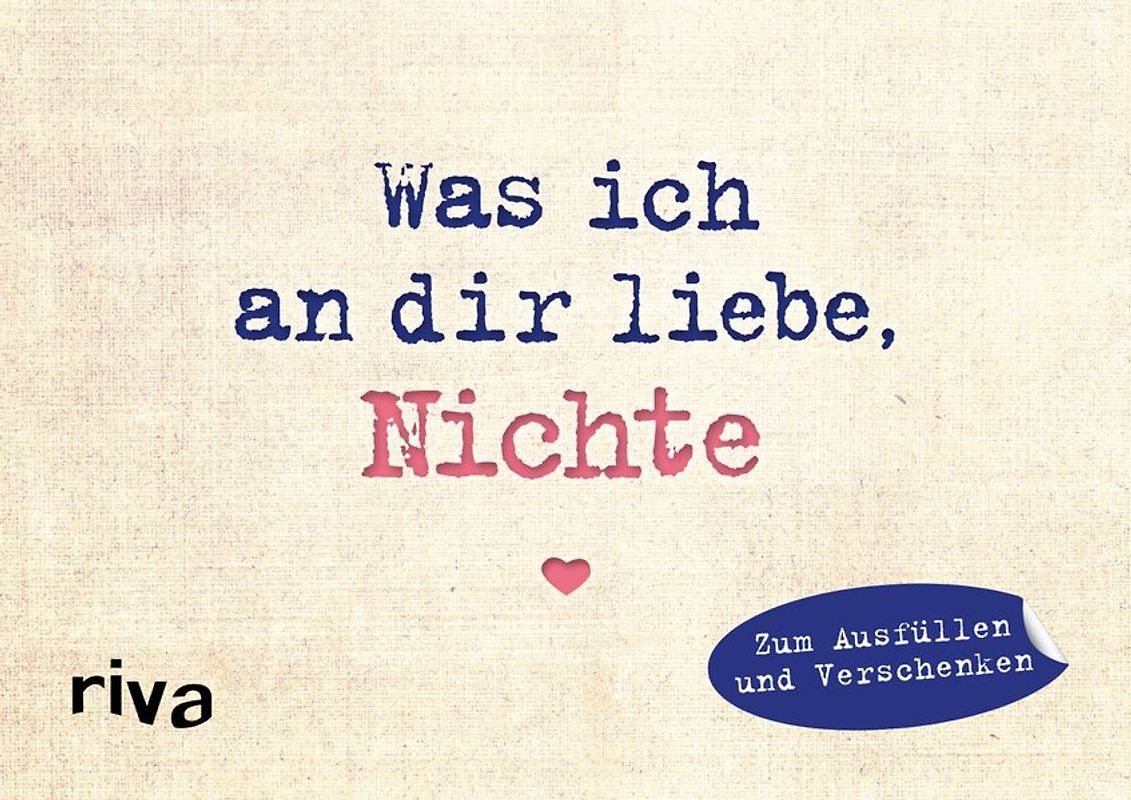 Was ich an dir liebe, Nichte – Miniversion