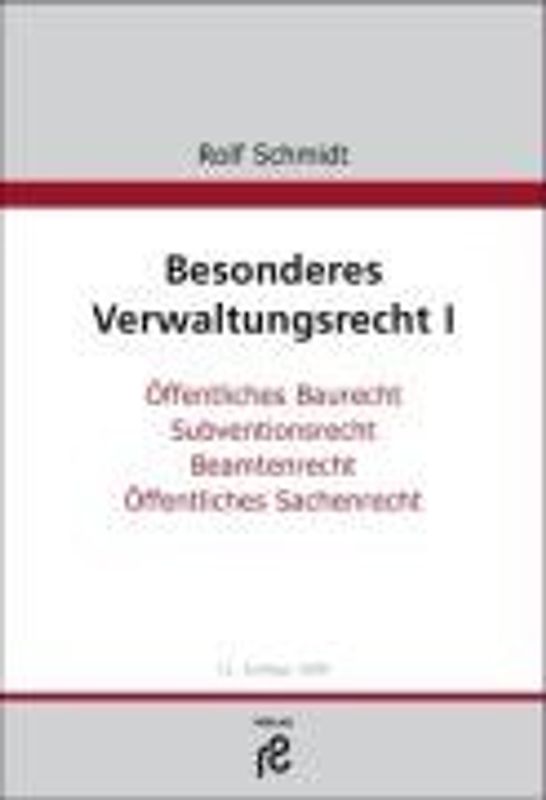 Besonderes Verwaltungsrecht I