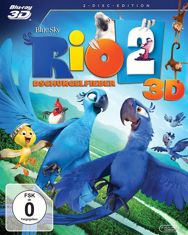 Rio 2 - Dschungelfieber 3D [2 Discs, inkl. 2D Version] 3D Blu-ray Disc
