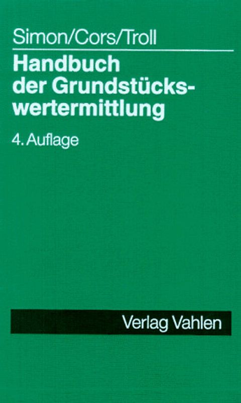 Handbuch der Grundstückswertermittlung