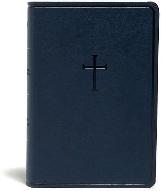 KJV Everyday Study Bible, Navy Cross Leathertouch