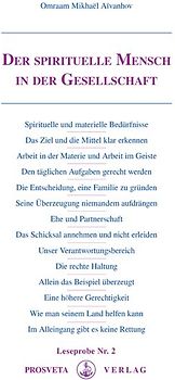 Der spirituelle Mensch in der Gesellschaft
