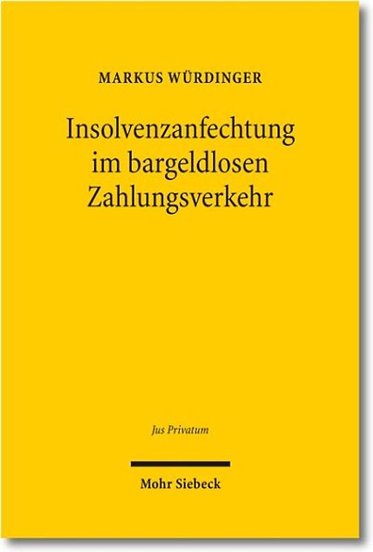 Insolvenzanfechtung im bargeldlosen Zahlungsverkehr