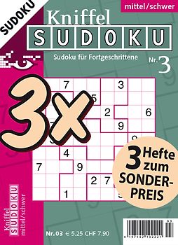 Kniffel-Sudoku 3er-Band Nr. 3