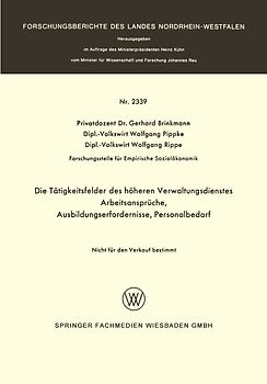 Die Tätigkeitsfelder des höheren Verwaltungsdienstes