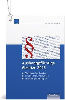Aushangpflichtige Gesetze 2015
